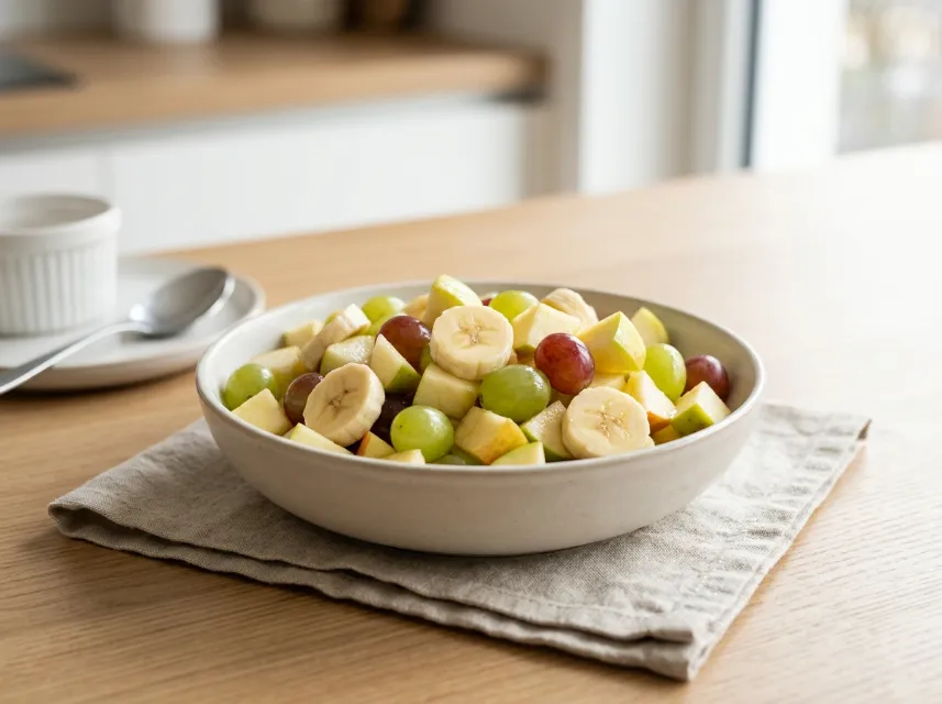 Einfacher Obstsalat mit nur 3 Zutaten