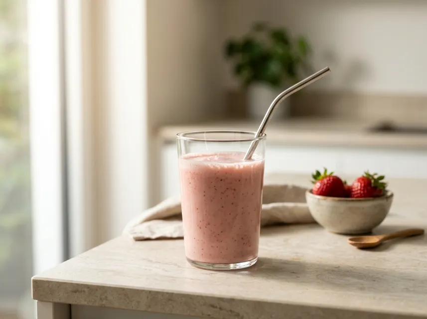 Erdbeermilch selber machen