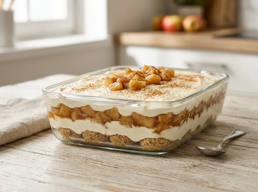 Herbstliches Low Carb Bratapfel-Tiramisu Rezept