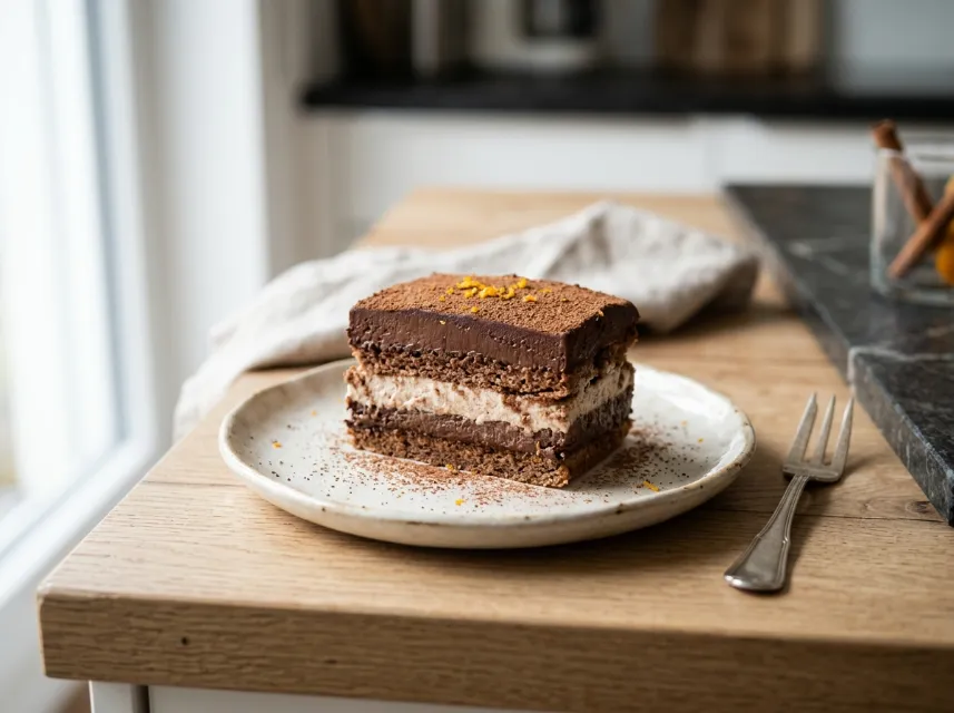 Weihnachtliche Low Carb Schokolasagne Rezept