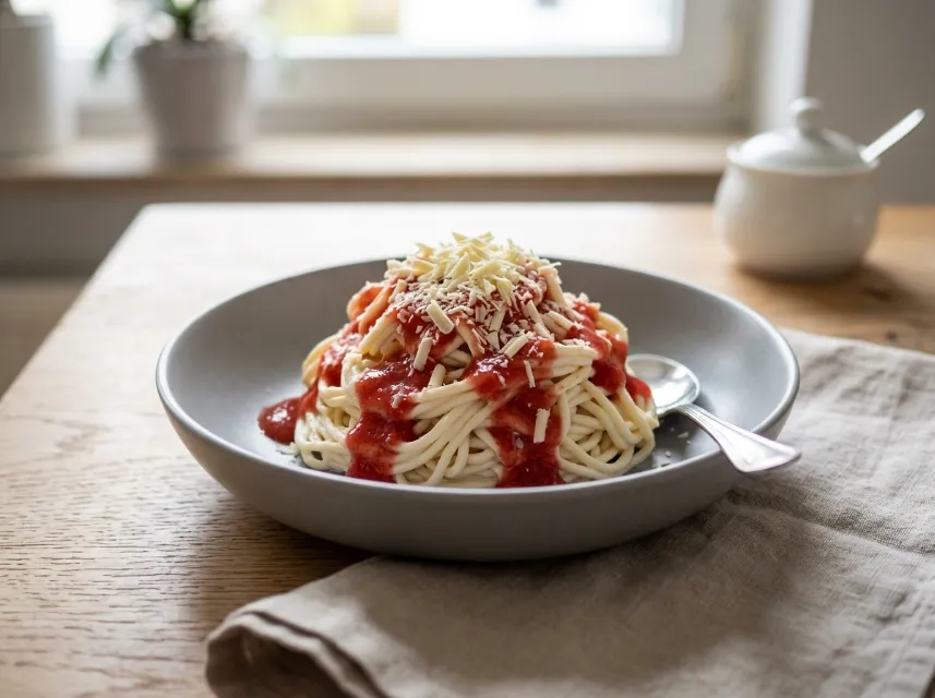 Low Carb Spaghetti-Eis-Dessert
