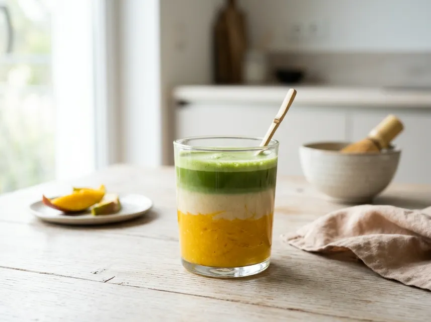 Mango Matcha Latte