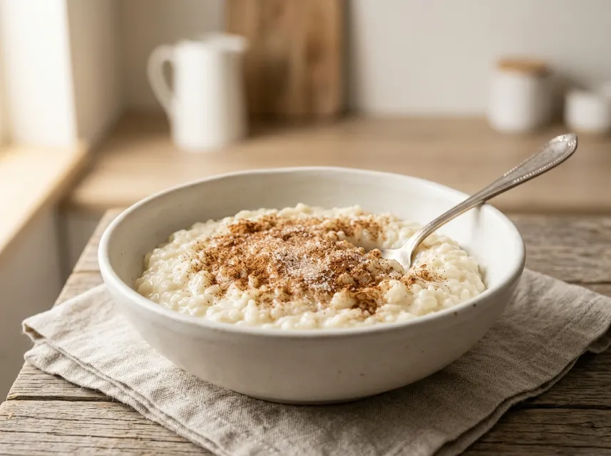 Milchreis wie bei Oma mit Zimt und Zucker