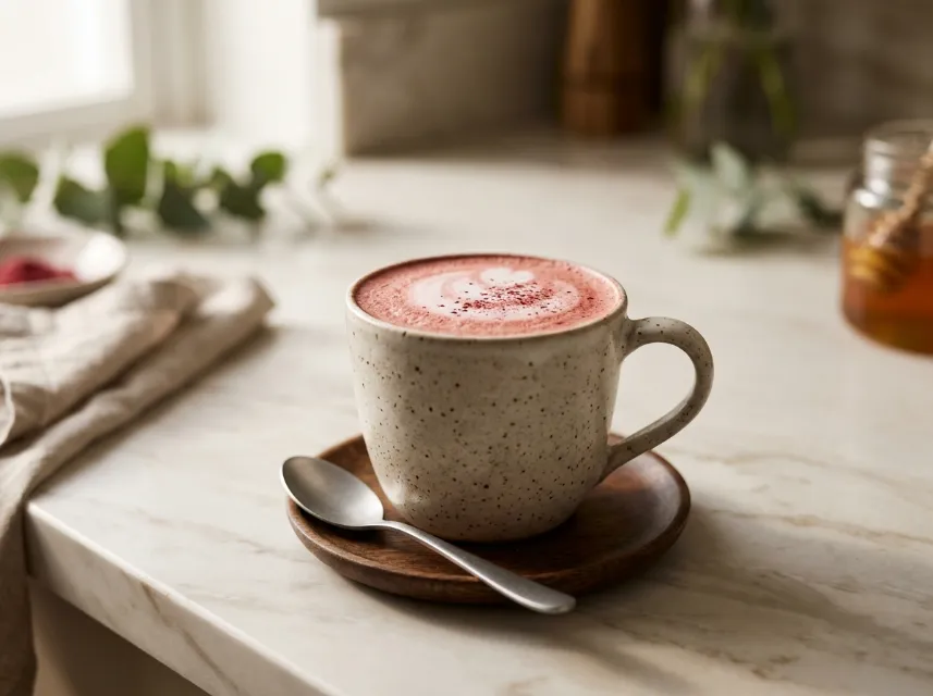 Pink Latte Rezept