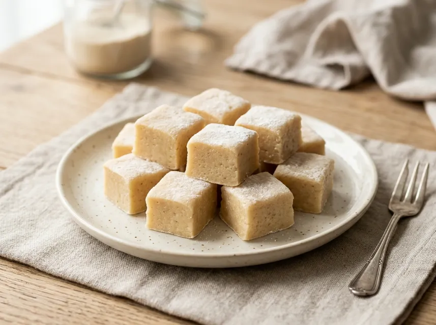 Vegane Apfel-Marshmallows aus 3 Zutaten